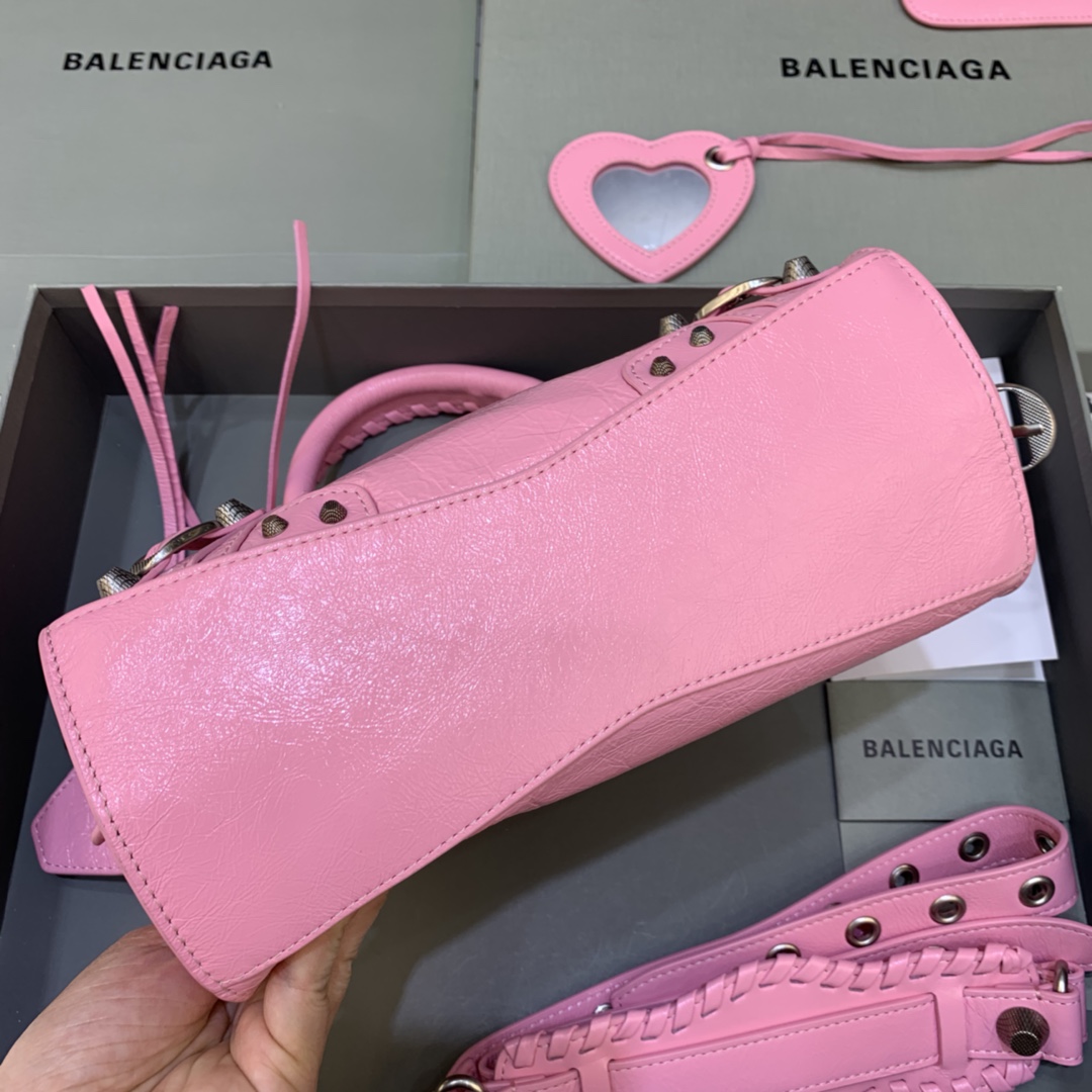 Balenciaga Neo Cagole XS Handbag Shoulder Bag Pink